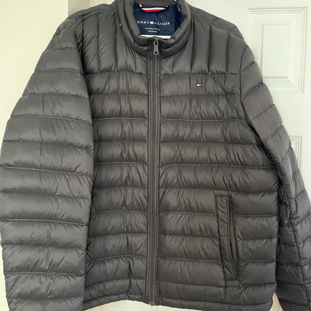 Tommy Hilfiger Men's Charcoal Puffer Jacket